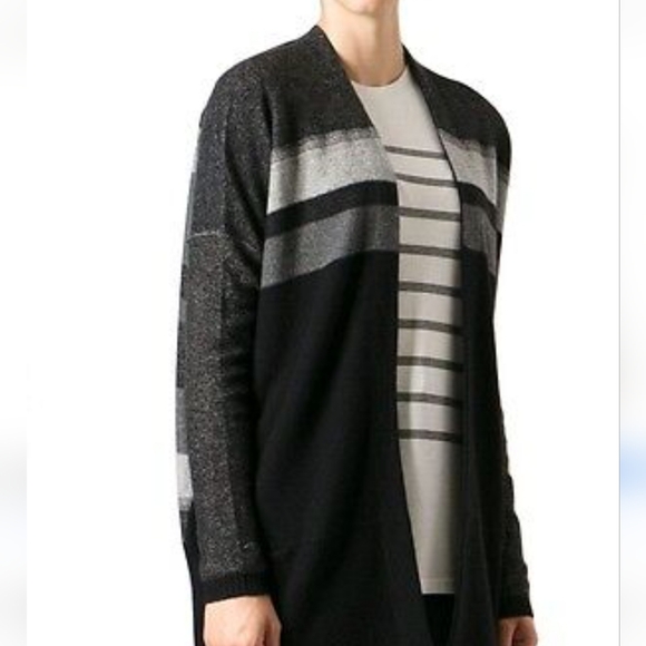 Vince. Wool blended with cashmere oversize cardigan - Picture 3 of 16